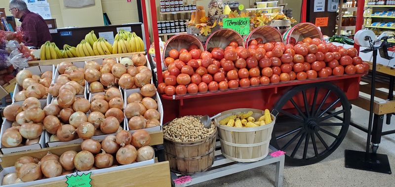 Ice Cream Counter and Fresh Produce Rounding Out the Visit Ice Cream Counter and Fresh Produce Rounding Out the Visit
