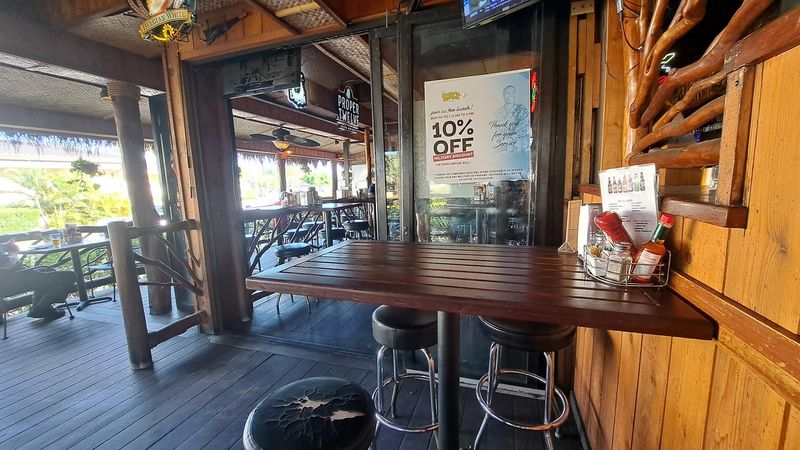 Indoor-Outdoor Seating With Room to Spread Out