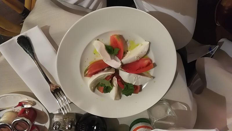 Insalata Caprese at Hotel Quisisana, Capri, Italy Insalata Caprese at Hotel Quisisana, Capri, Italy
