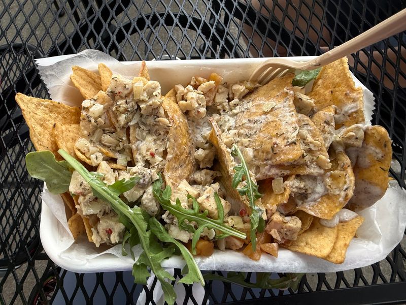 Jerk Chicken Nachos and the Non-Seafood Side