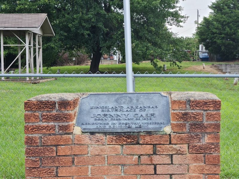 Johnny Cash Commemorative Monument Circa 1976, Kingsland, Arkansas Johnny Cash Commemorative Monument Circa 1976, Kingsland, Arkansas