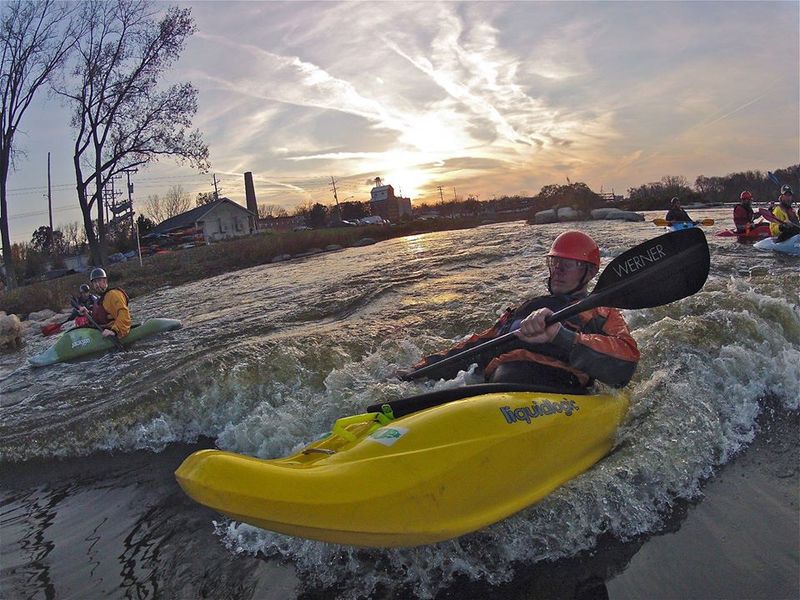 Kayaking and Canoeing at the Course Kayaking and Canoeing at the Course
