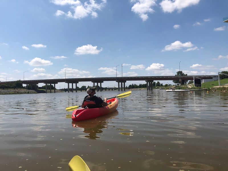 Kayaking on the Oklahoma River Kayaking on the Oklahoma River