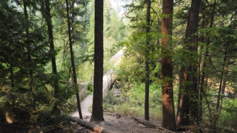 Kootenai Falls and Suspension Bridge Trail, Libby, Montana Kootenai Falls and Suspension Bridge Trail, Libby, Montana