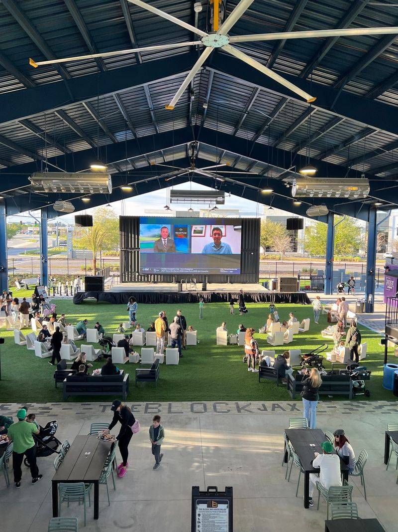 Live Music Beneath a Giant Movie-Sized Screen Live Music Beneath a Giant Movie-Sized Screen