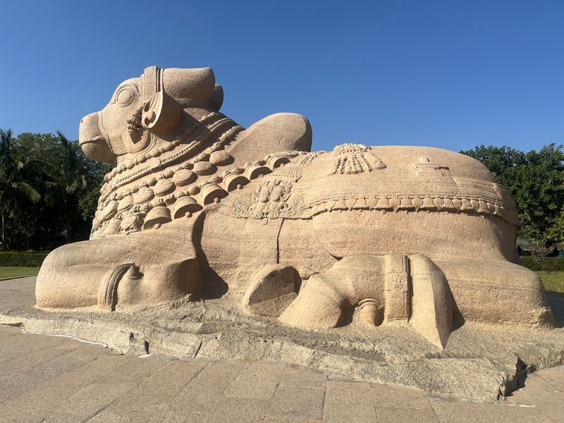 Monolithic Nandi at Lepakshi, Andhra Pradesh