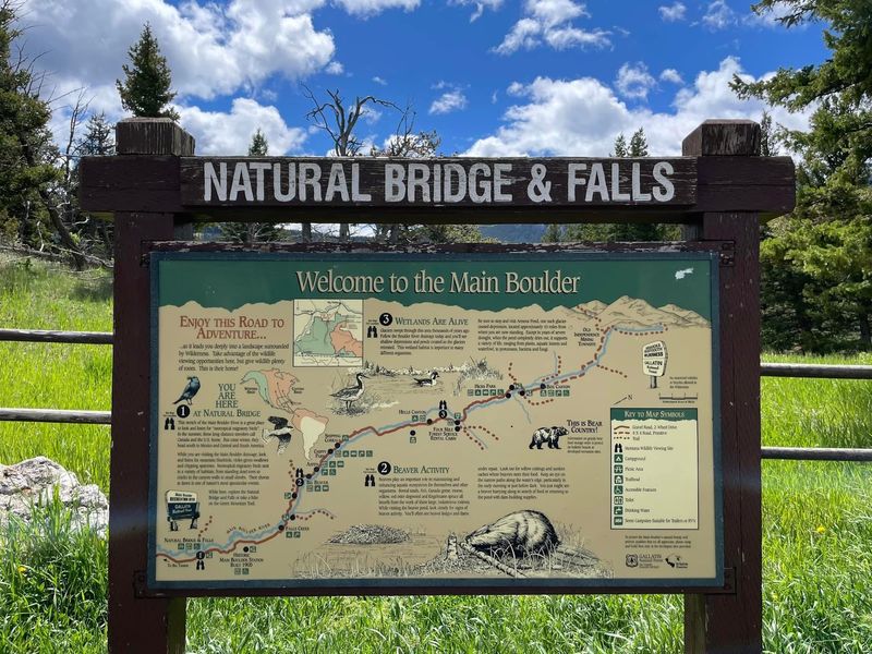 Natural Bridge Falls Trails, Big Timber, Montana Natural Bridge Falls Trails, Big Timber, Montana