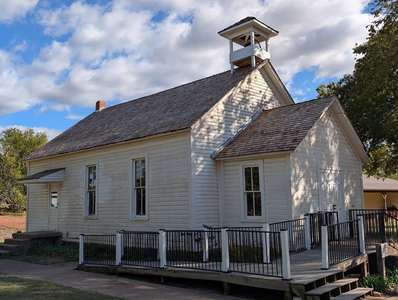 Outdoor Grounds Packed with Frontier-Era Buildings and Equipment