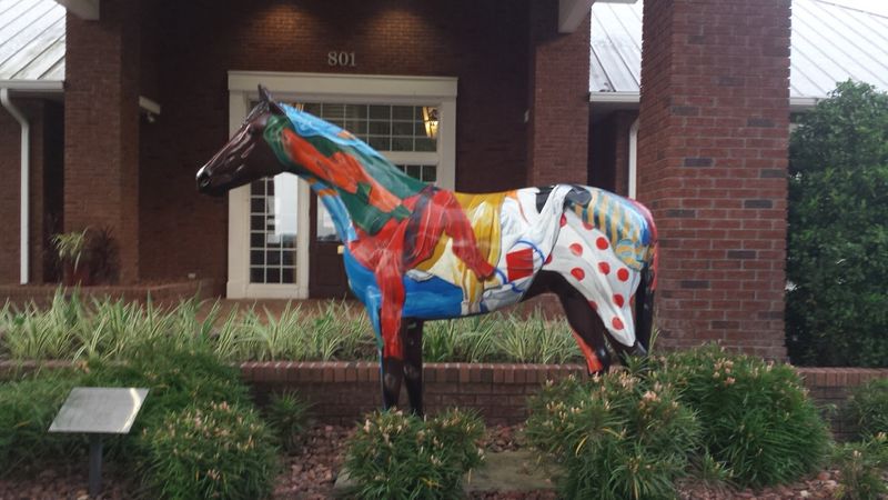 Painted Horses and Colorful Gallery Walls Painted Horses and Colorful Gallery Walls