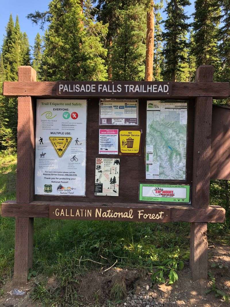 Palisade Falls Trail, Livingston, Montana Palisade Falls Trail, Livingston, Montana