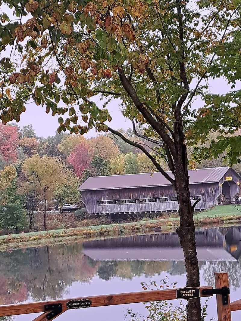 Photographing the Bridge from Red Hawk's Landing