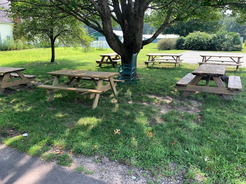Picnic Tables and Friendly Faces Picnic Tables and Friendly Faces