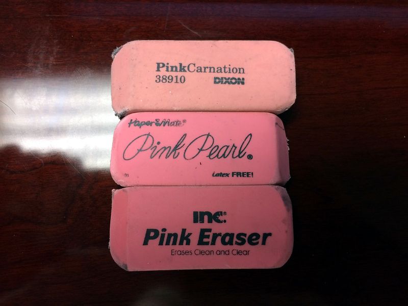 Pink Pearl Erasers Pink Pearl Erasers