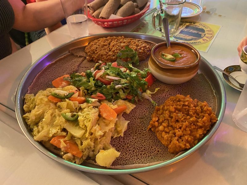 Platters Piled with Lentils, Greens, and Spice