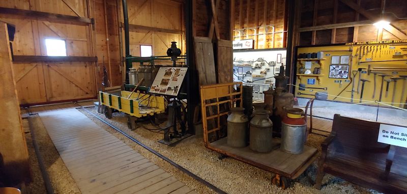 Railroad Artifacts and Period Equipment on Display