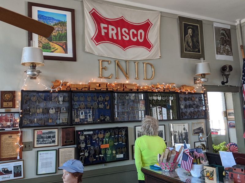 Railroad Memorabilia and Artifacts Inside the Depot