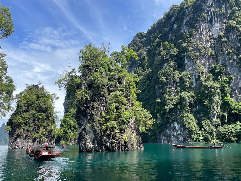 Ratchaprapha Dam and Khao Sok, Surat Thani, Thailand Ratchaprapha Dam and Khao Sok, Surat Thani, Thailand