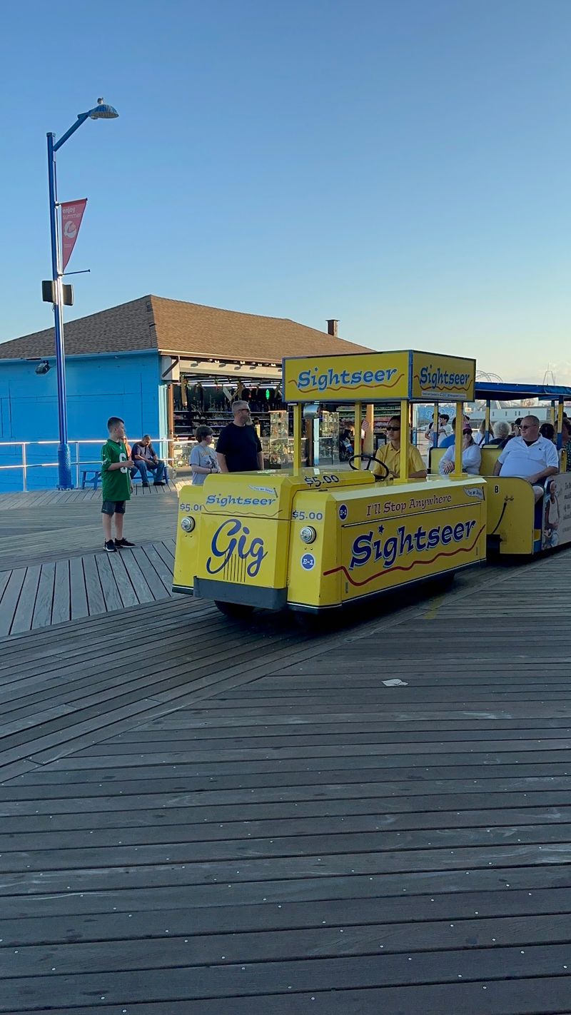 Riding the Tram Car, Wildwood, New Jersey