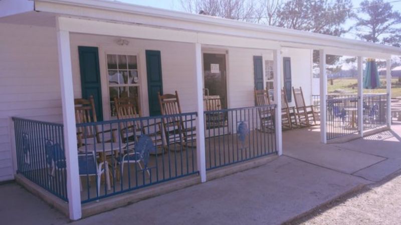 Rocking Chairs and Grassy Yard Seating Rocking Chairs and Grassy Yard Seating