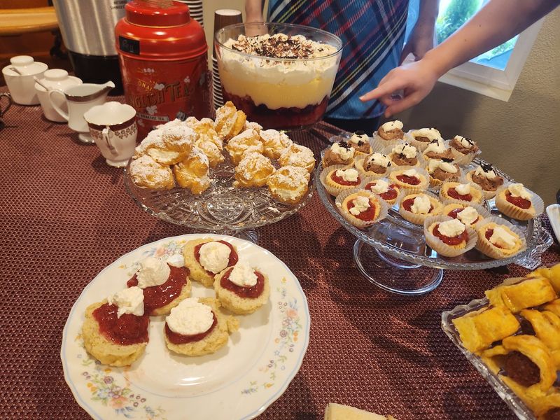 Scones with Cream, Jam, and Lemon Curd Scones with Cream, Jam, and Lemon Curd