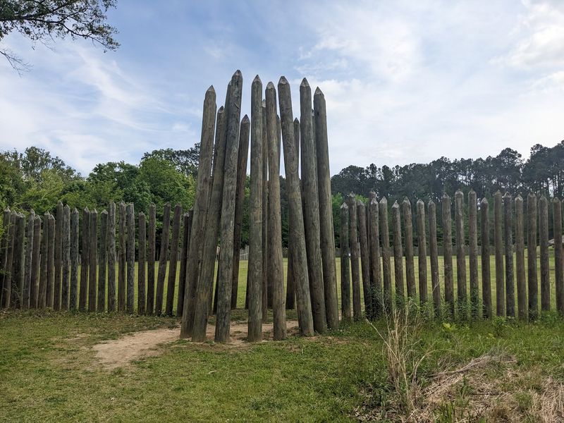 Sharpened Posts and a Fort-Like Wall Sharpened Posts and a Fort-Like Wall