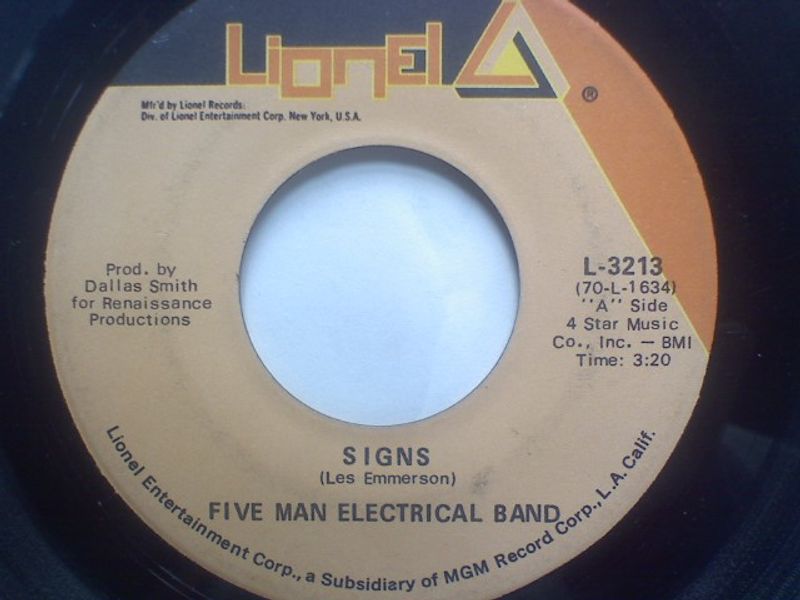 Signs by Five Man Electrical Band Signs by Five Man Electrical Band