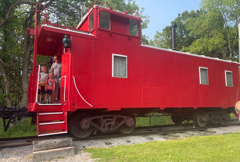 Sleep in a Real Train Caboose Sleep in a Real Train Caboose