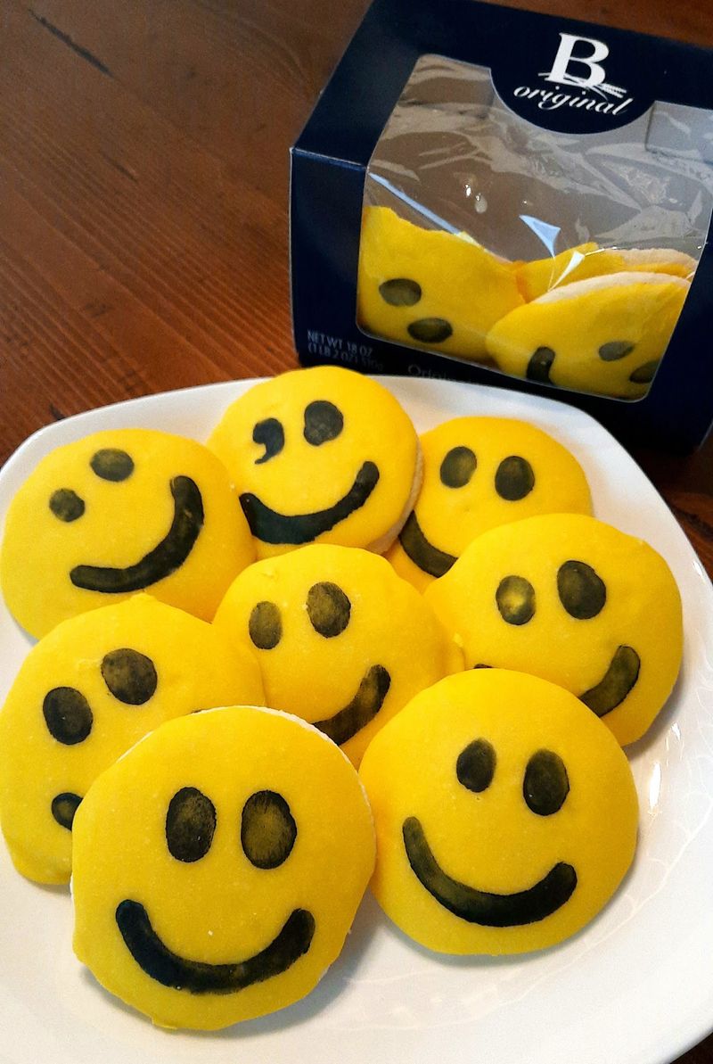 Smiley Face Cookies and Tea Cookies