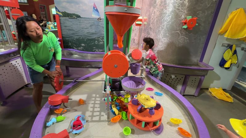 Splashing Around the Water Play Area Splashing Around the Water Play Area
