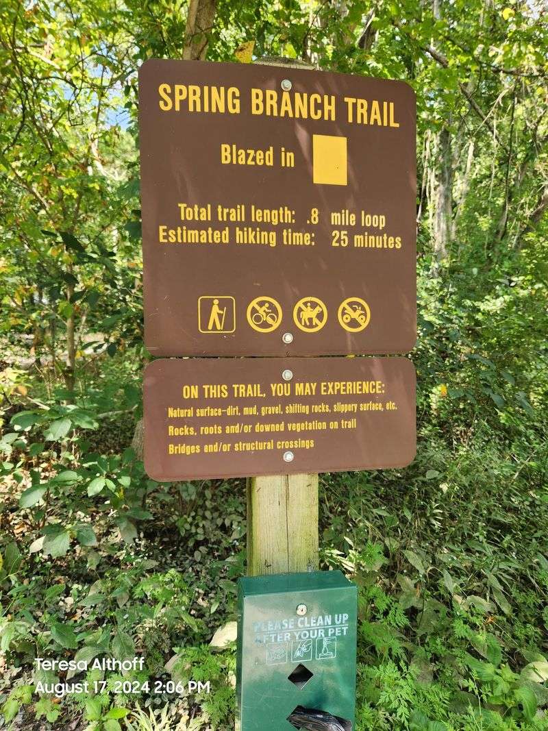 Spring Branch Trail at Mastodon State Historic Site, Imperial, Missouri Spring Branch Trail at Mastodon State Historic Site, Imperial, Missouri