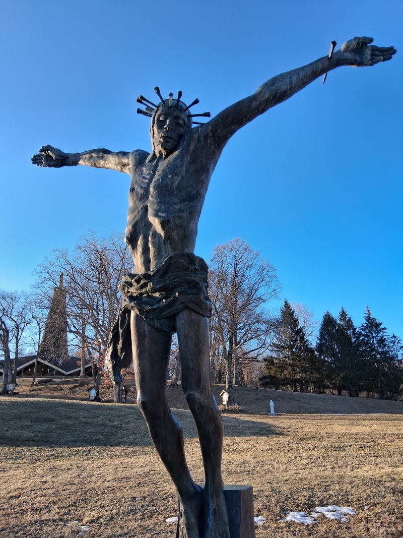 Stations Of The Cross Along The Grounds