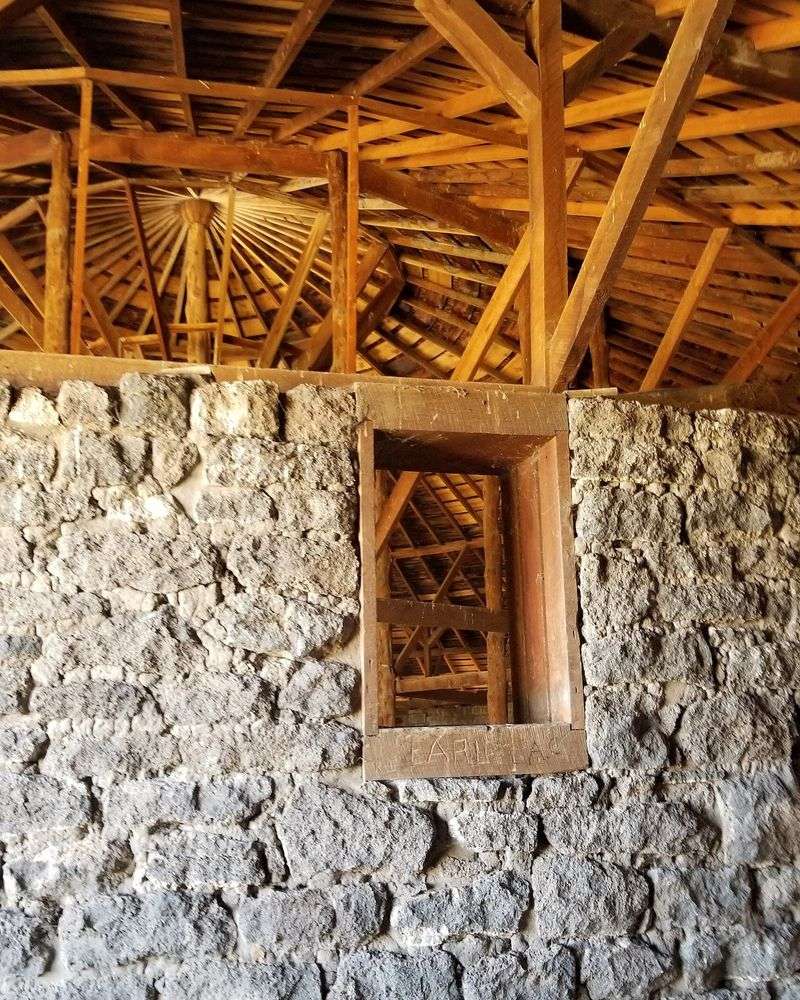 Stone Walls and Juniper Timbers
