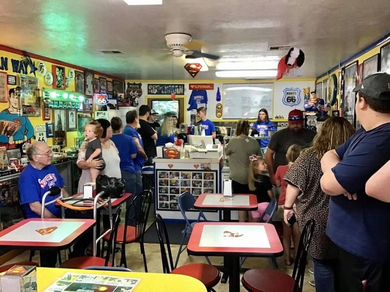 Supertam on 66 Ice Cream Parlor and Superman Museum, Carterville, Missouri