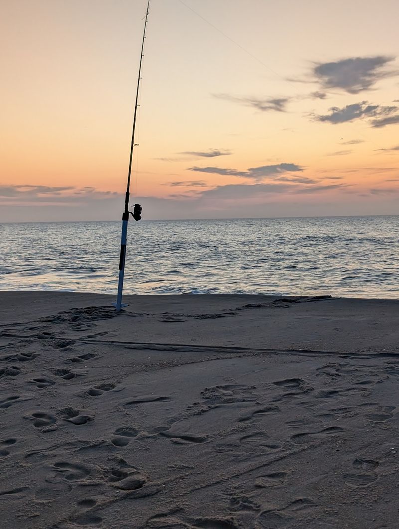 Surfing, Swimming, and Surf Fishing All in One Spot Surfing, Swimming, and Surf Fishing All in One Spot