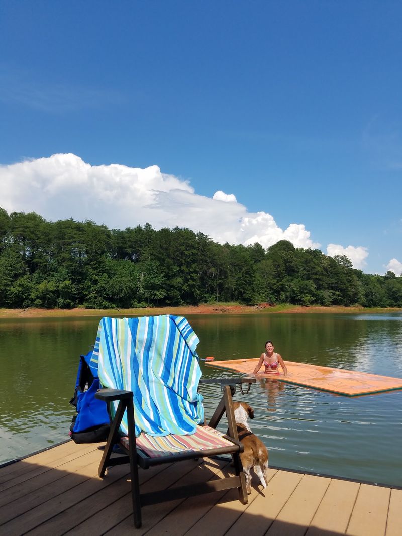 Swimming in Cool, Refreshing Water