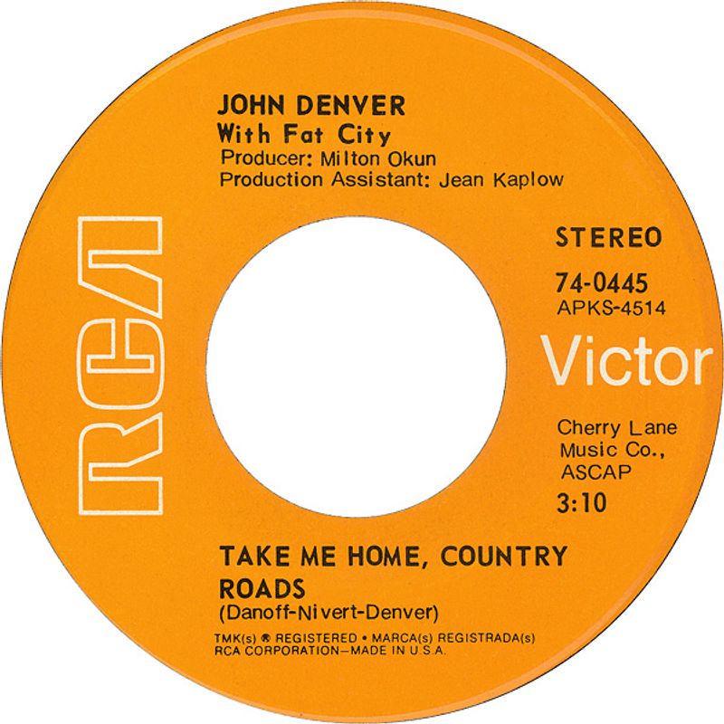 Take Me Home, Country Roads by John Denver Take Me Home, Country Roads by John Denver
