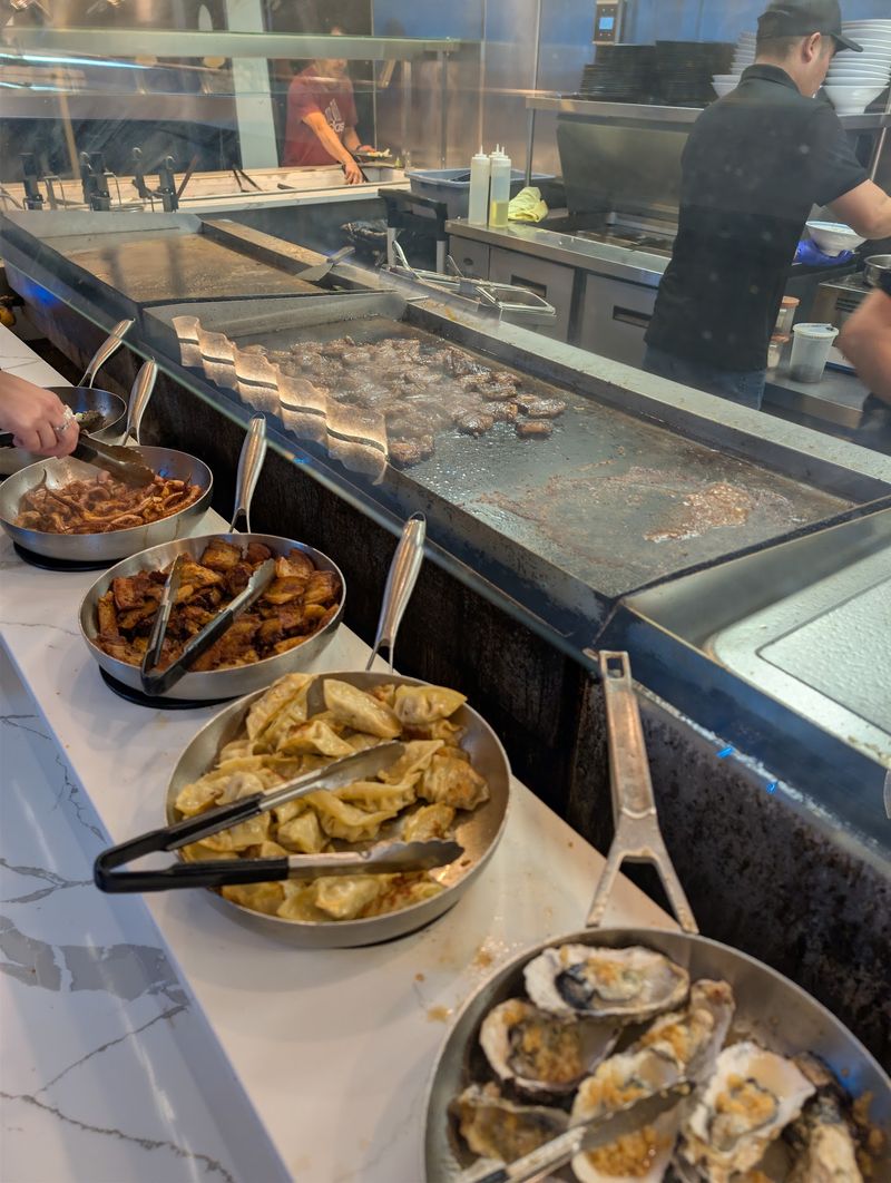 Teppanyaki Station - Cooked in Front of You Teppanyaki Station - Cooked in Front of You