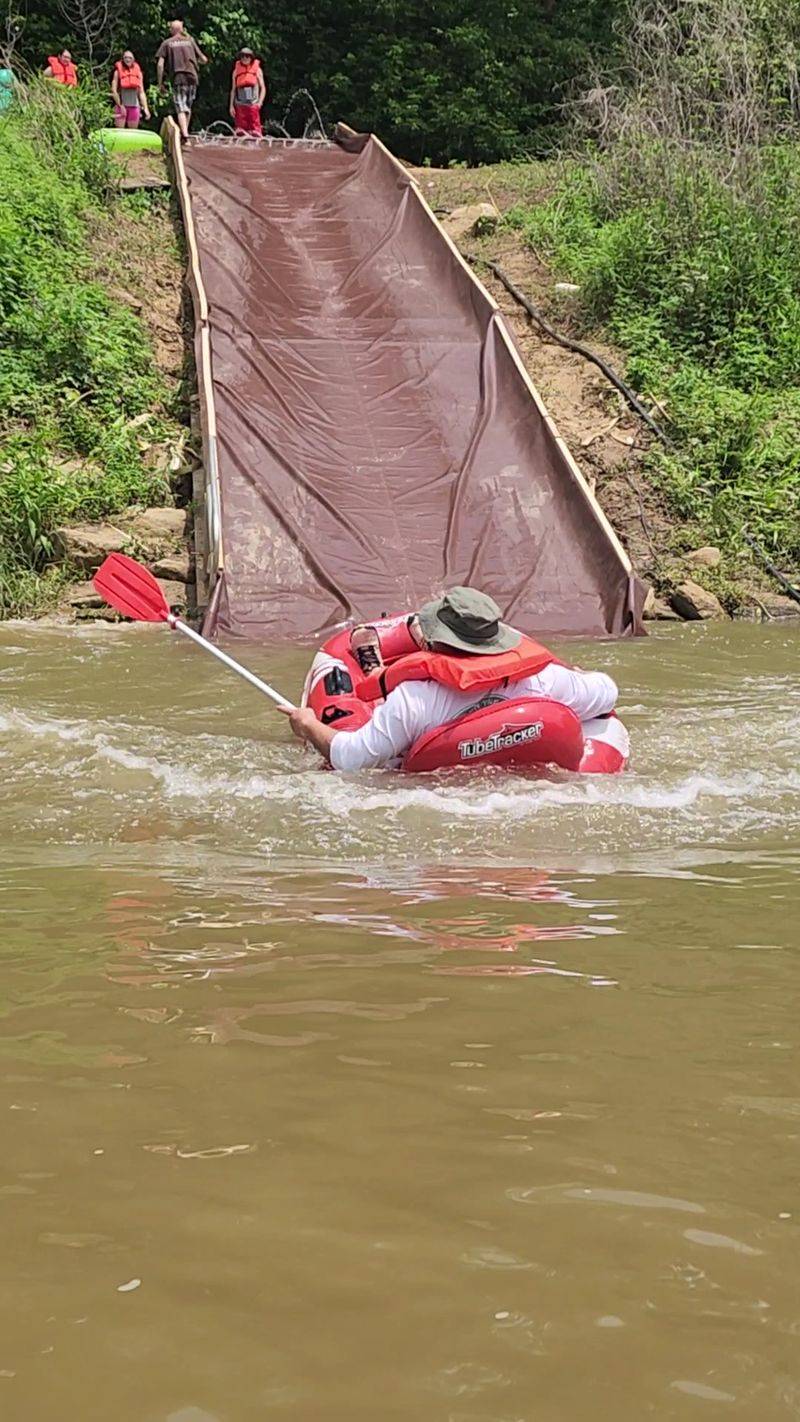 That Famous 65-Foot Slide Into the Water That Famous 65-Foot Slide Into the Water