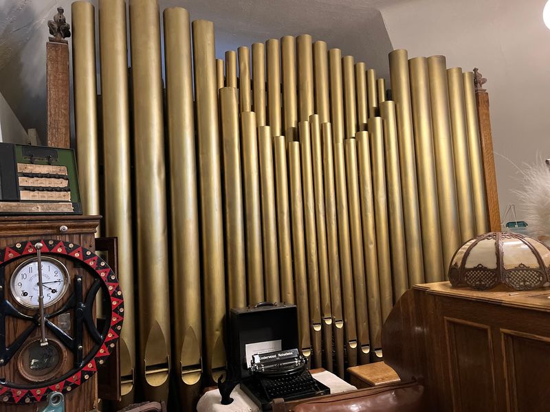 The 64-Foot Ballroom and the Pipe Organ on the Top Floor The 64-Foot Ballroom and the Pipe Organ on the Top Floor