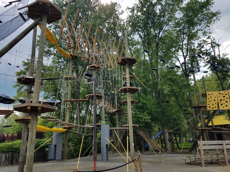 The Aerial Ropes Course Up Close The Aerial Ropes Course Up Close