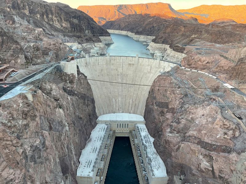 The Bird's-Eye Angle on Hoover Dam The Bird's-Eye Angle on Hoover Dam