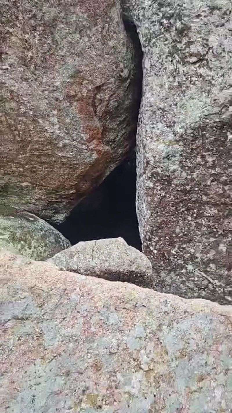 The Cave Openings and Rocky Overhangs
