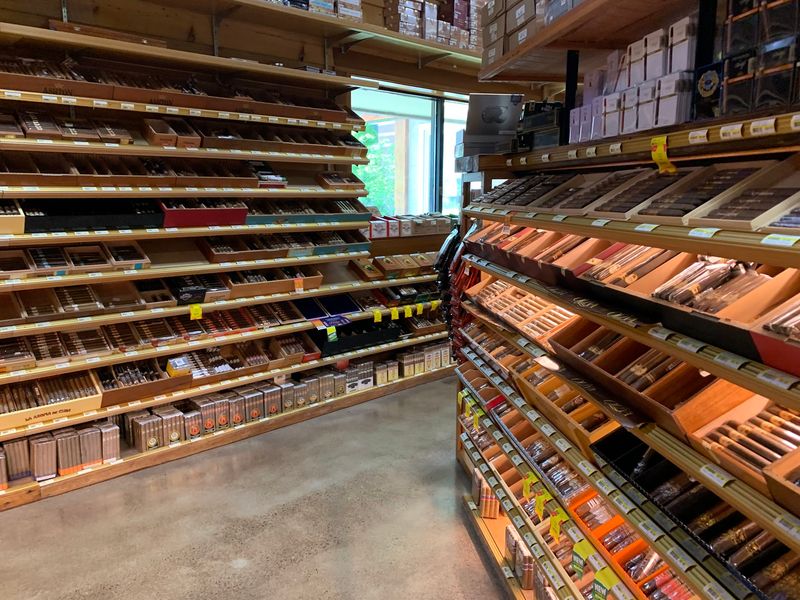 The Cigar Bar and Specialty Beverage Sections
