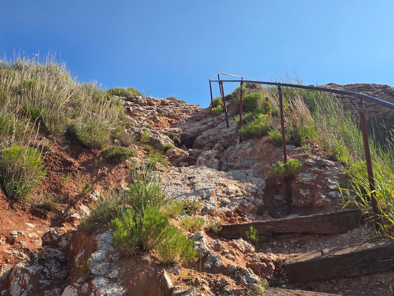 The Climb Up: Metal Stairs and Earned Views The Climb Up: Metal Stairs and Earned Views