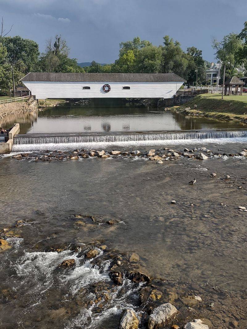 The Doe River and Its Little Dam The Doe River and Its Little Dam
