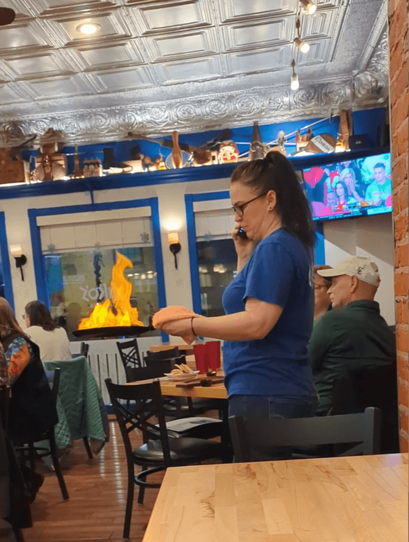 The Flaming Saganaki That Earns Its Own Applause The Flaming Saganaki That Earns Its Own Applause