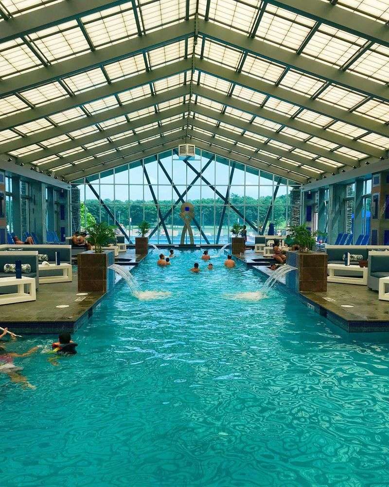 The Heated Indoor-Outdoor Pool That Steals the Show The Heated Indoor-Outdoor Pool That Steals the Show