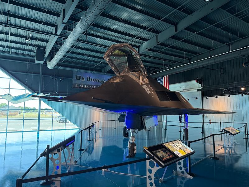 The Lockheed F-117 Nighthawk on the Floor