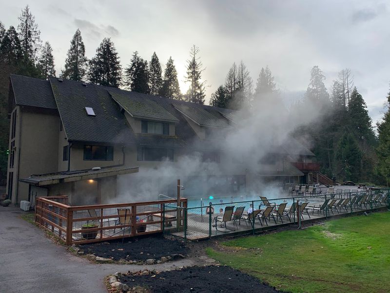 The Lower Pool and Its Steamy Loungers The Lower Pool and Its Steamy Loungers