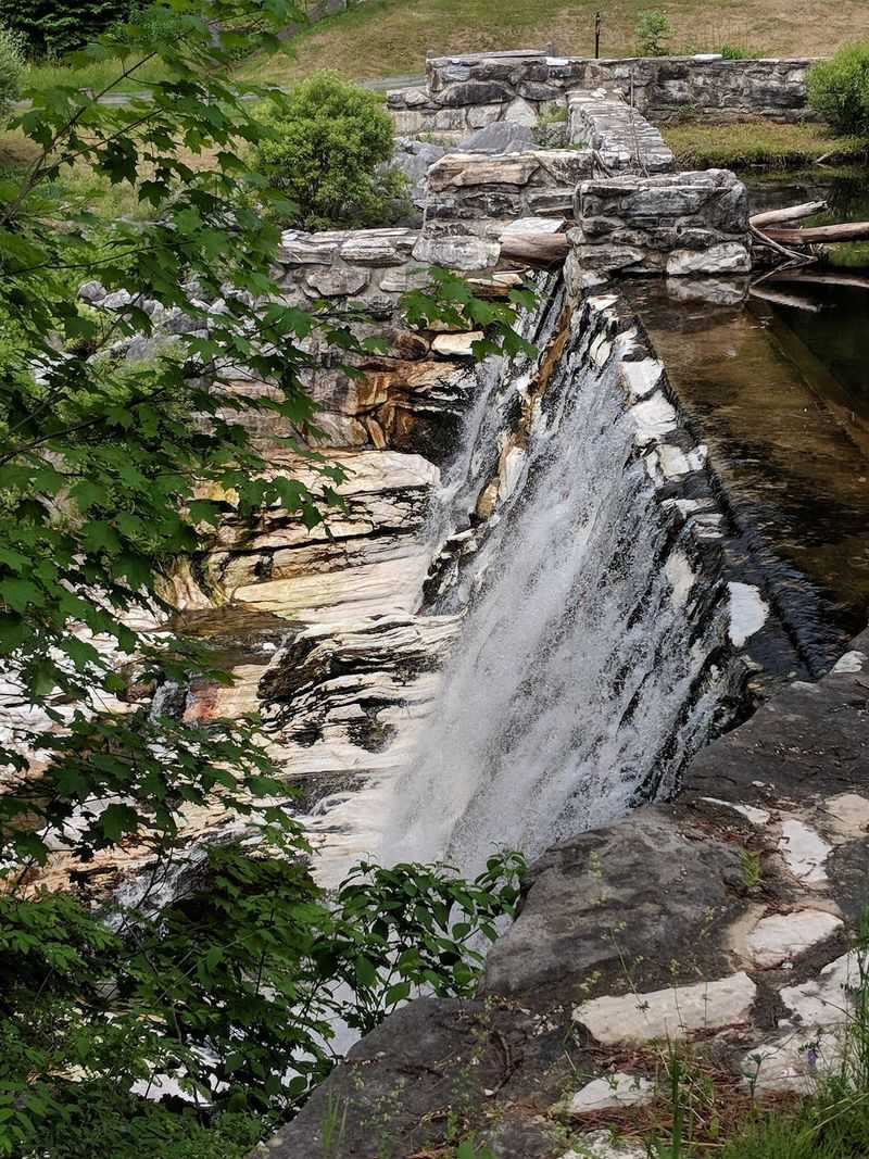The Only White Marble Dam in North America The Only White Marble Dam in North America